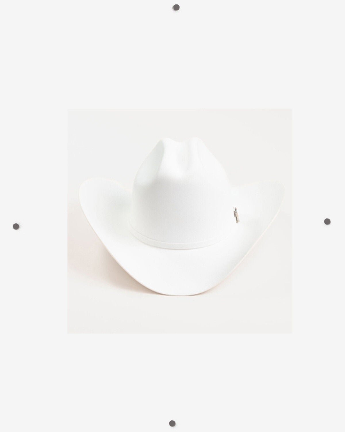 Image #3 - Larry Mahan Independencia 100X Felt Cowboy Hat, White, hi-res
