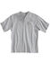 Image #1 - Carhartt Men's Solid Short Sleeve Henley Work Shirt, Grey, hi-res