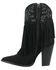 Image #3 - Dingo Women's Crazy Train Leather Booties - Pointed Toe , Black, hi-res