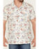 Image #3 - Pendleton Men's Hula Girl Tropical Print Short Sleeve Button-Down Western Shirt, White, hi-res