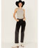Image #1 - Levi's Premium Women's 501® Original Off To The Ranch High Rise Chap Jeans , Black, hi-res