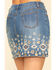Image #4 - Stetson Women's Denim Southwestern Embroidered Mini Skirt, Blue, hi-res