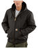 Carhartt Men's Quilted Flannel Lined Duck Active Work Jacket, Black, hi-res