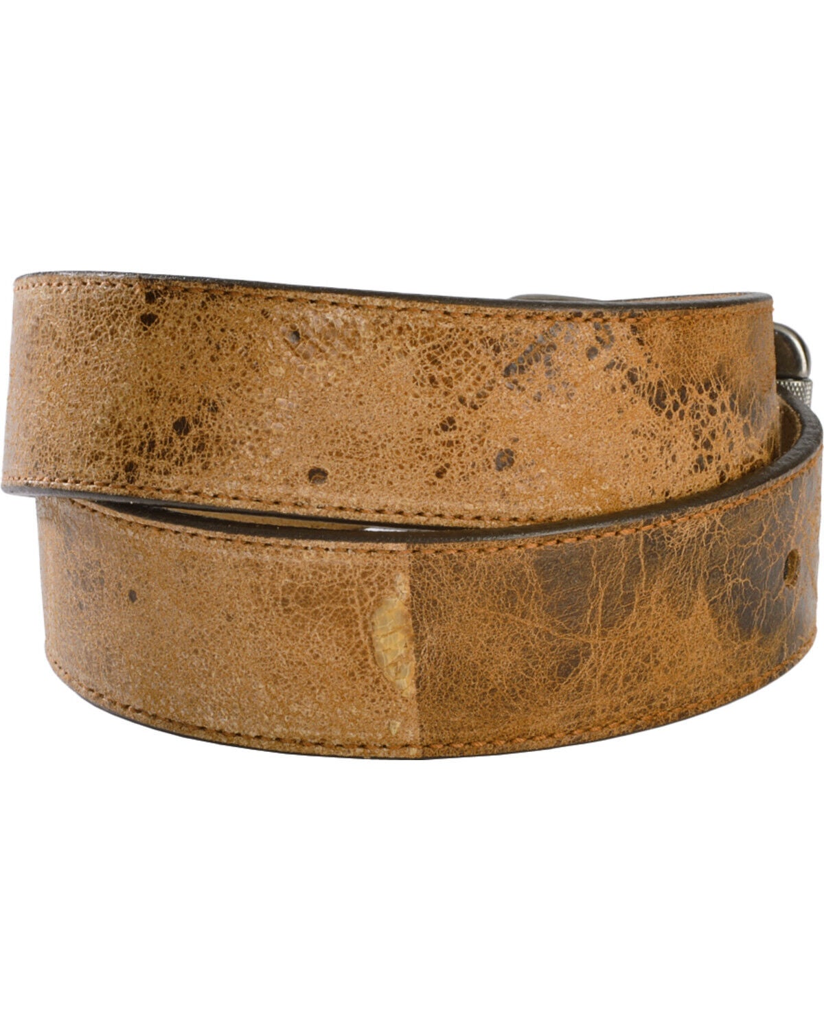Image #2 - Justin Men's Tailgunner Leather Belt, Tan, hi-res