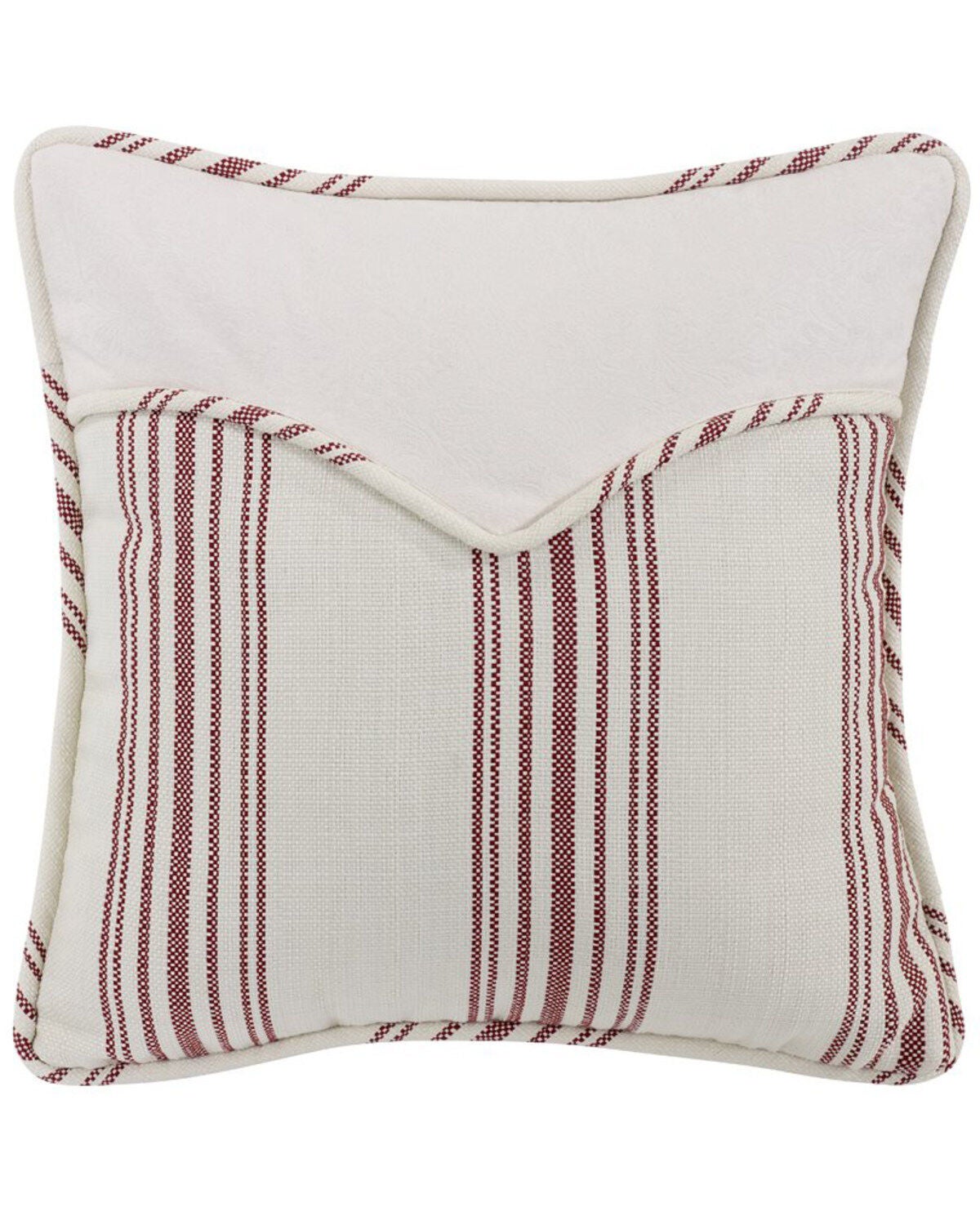 HiEnd Accents Red Stripe Envelope Pillow, Red, hi-res