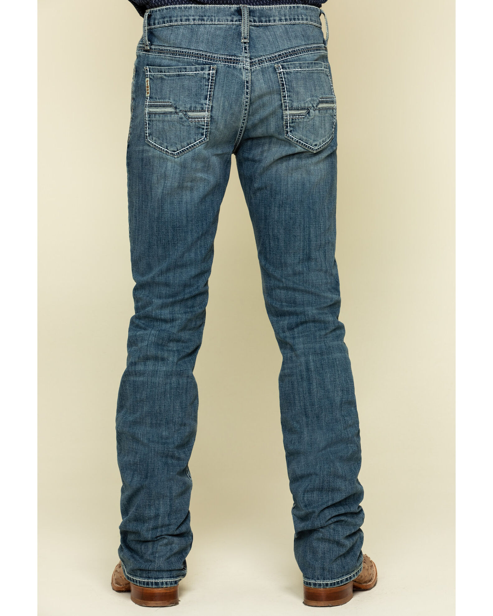 Mens stonewash bootcut jeans clearance