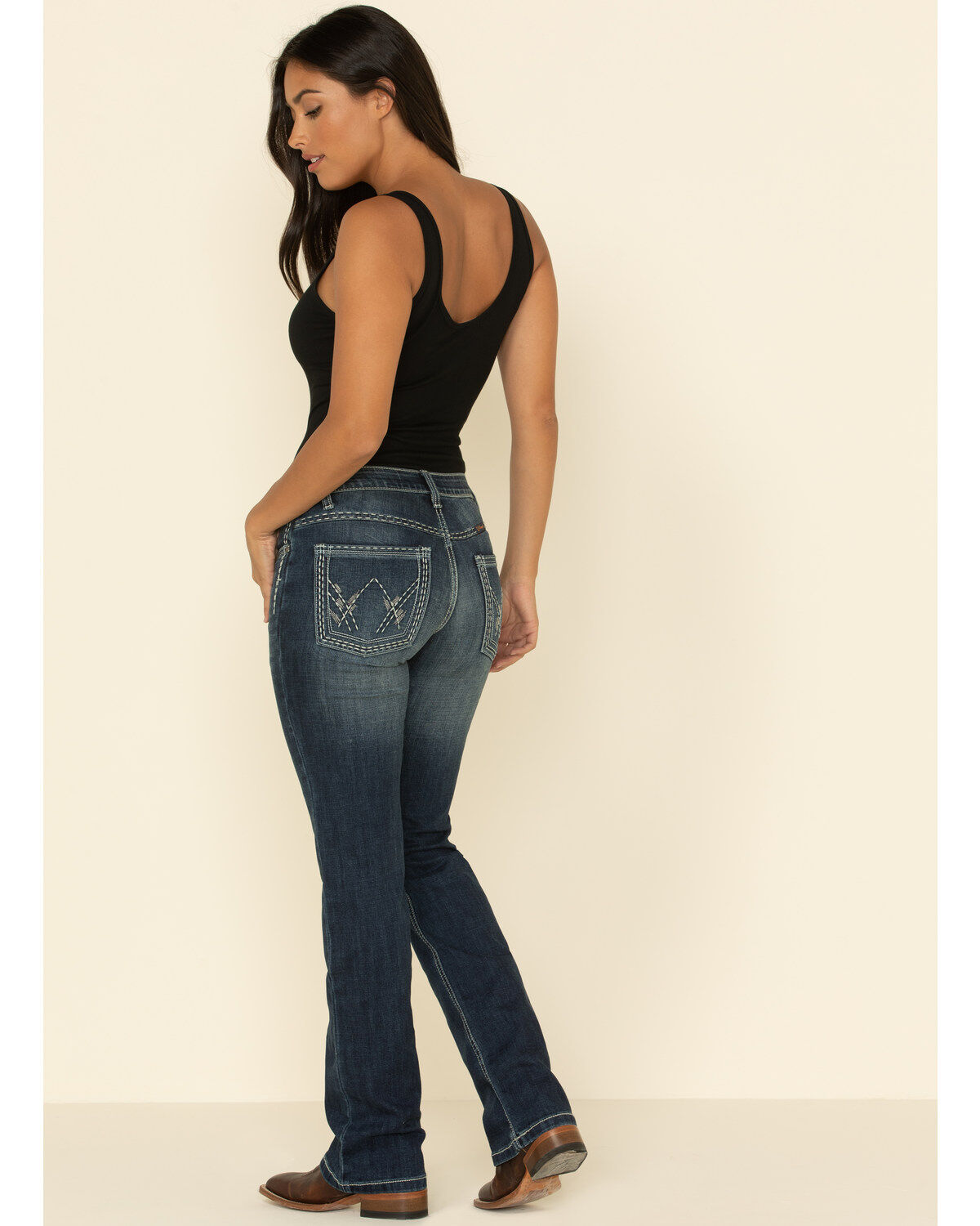 high waisted riding jeans