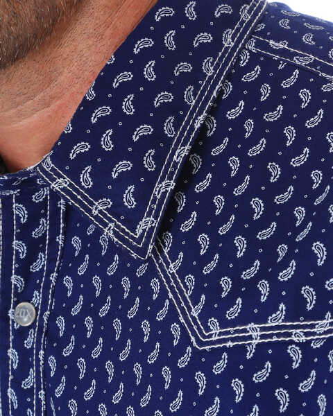 Image #2 - Wrangler 20X Men's Advanced Comfort Geo Print Long Sleeve Western Shirt , , hi-res