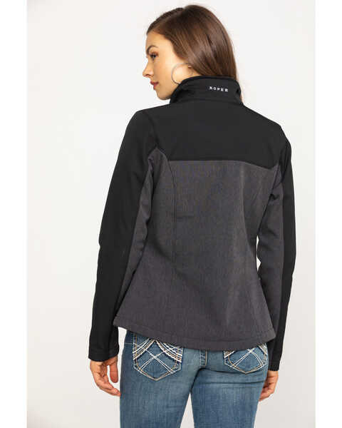 Image #2 - Roper Women's Grey Contrast Softshell Jacket, , hi-res