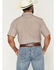 Image #4 - Gibson Trading Co Men's Floyd Geo Print Short Sleeve Button-Down Western Shirt, Blue, hi-res