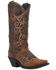 Laredo Women's Embroidered Leaf Western Performance Boots - Snip Toe, Tan, hi-res