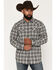 Image #1 - Moonshine Spirit&reg;&nbsp;Men's Kick Back Dobby Plaid Print Long Sleeve Snap Western Shirt, Black, hi-res