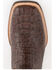Image #6 - Ferrini Men's Exotic Caiman Western Boots - Broad Square Toe, Chocolate, hi-res