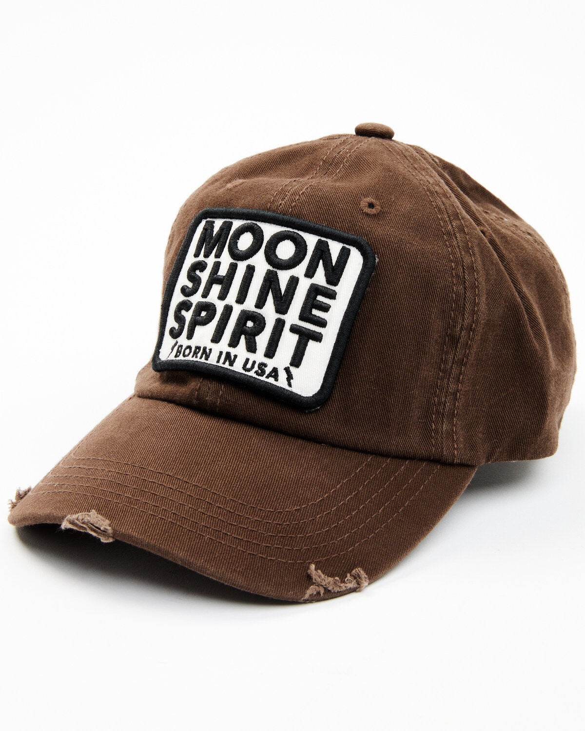 Moonshine Spirit&reg; Men's Born in the USA Baseball Cap, Brown, hi-res