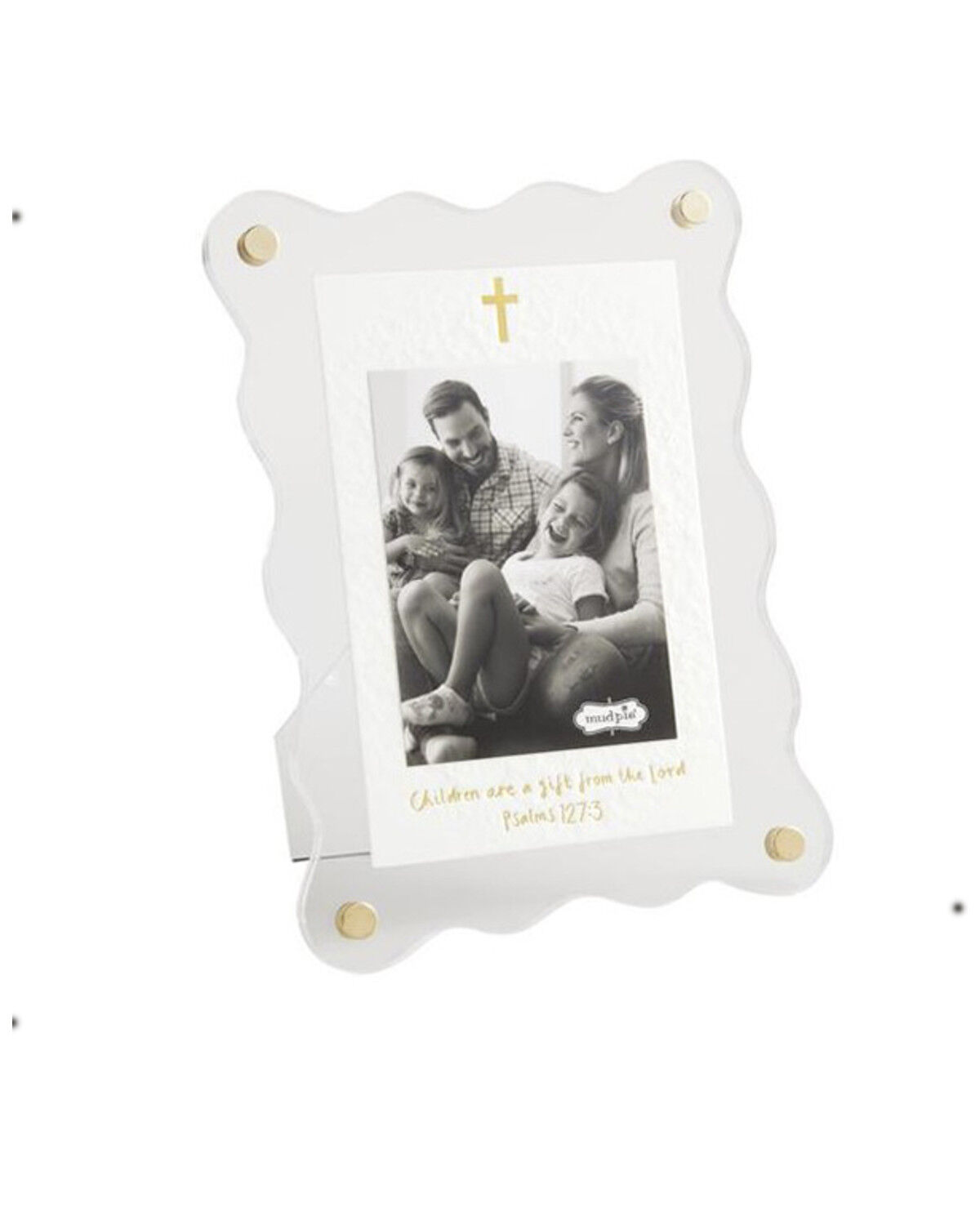 Image #1 - Mud Pie Acrylic Cross Frame, Multi, hi-res