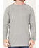 Image #3 - RANK 45® Men's Solid Performance Long Sleeve T-Shirt, Charcoal, hi-res