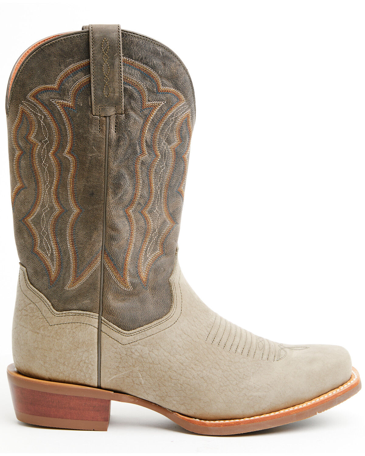 Image #2 - Dan Post Men's Creed Western Boots - Square Toe, Grey, hi-res