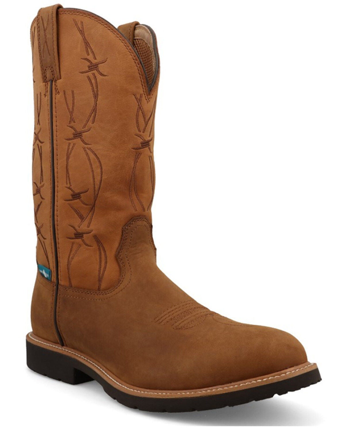 Twisted X Men's 12" Western Work Boots - Nano Toe, Taupe, hi-res
