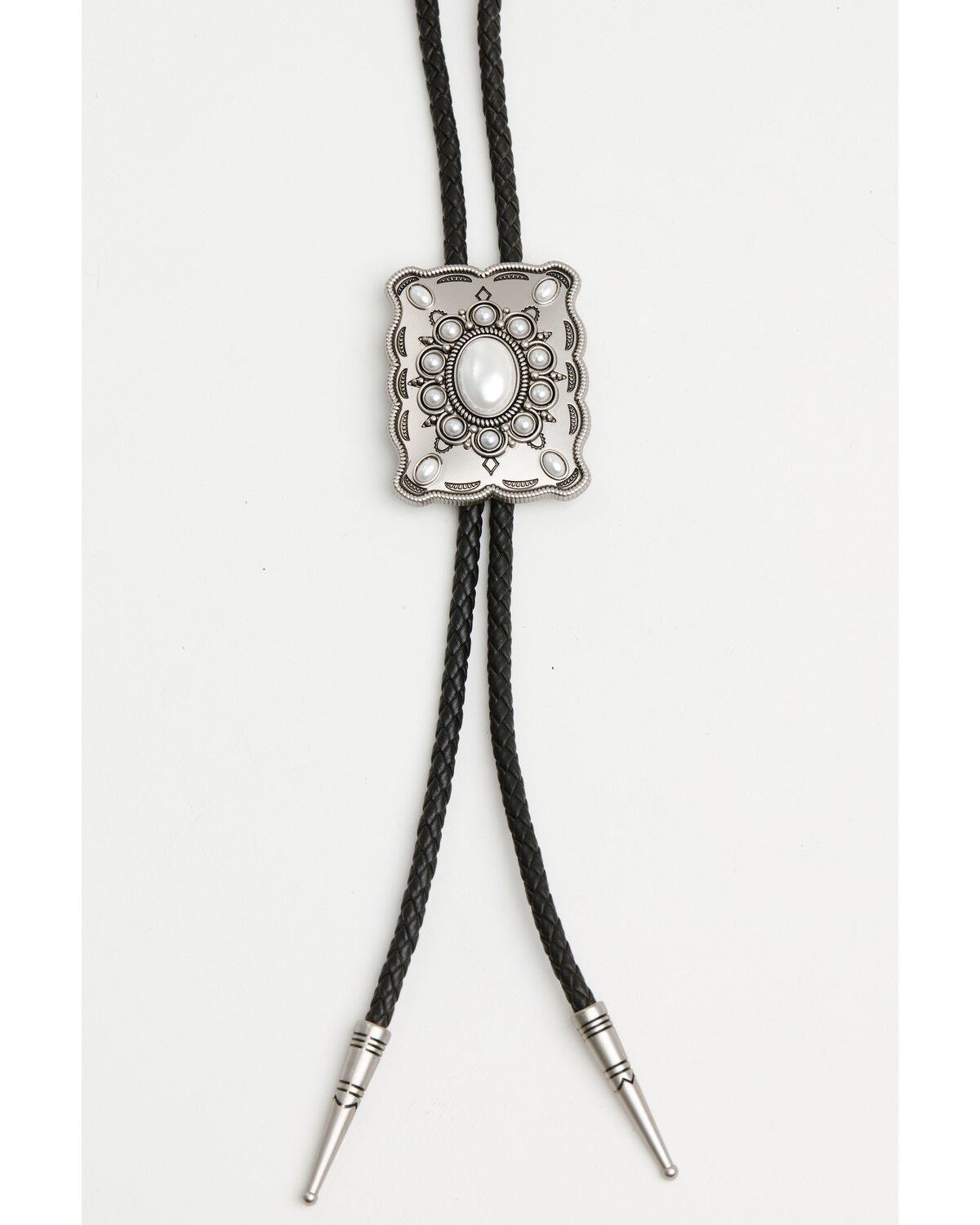 Image #2 - Shyanne Women's Sookie Faux Pearl Bolo Tie, Black, hi-res