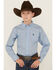 Image #1 - Ariat Boys' Classic Floral Long Sleeve Button-Down Western Shirt, , hi-res