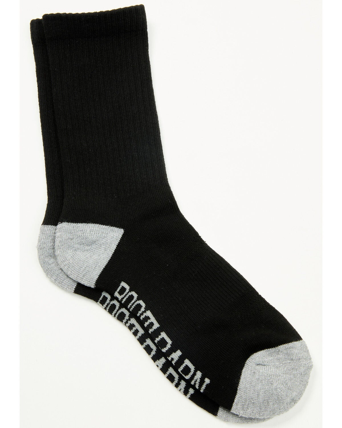 Boot Barn Women's Basic Crew Socks - 3 Pack, Black, hi-res