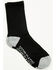 Image #1 - Boot Barn Women's Basic Crew Socks - 3 Pack, Black, hi-res