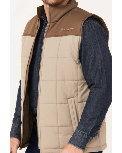 Image #3 - Ariat Men's Crius Insulated Concealed Carry Vest - Big , Brown, hi-res