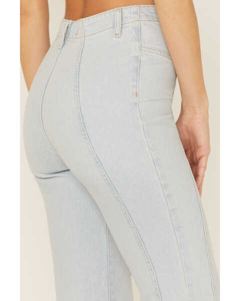 Image #4 - Free People Women's Florence Flare Jeans, Blue, hi-res