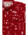 RANK 45 Toddler Girls' Southwestern Print Sleeveless Shirt, Red, hi-res