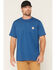 Image #1 - Carhartt Men's Delmont Force&reg; Short Sleeve T-Shirt, Light Blue, hi-res