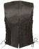 Image #2 - Milwaukee Leather Women's Thin Braid Snap Front Vest - 3X, Black, hi-res