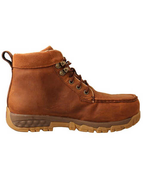 Image #2 - Twisted X Women's CellStretch Lace-Up Work Boots - Alloy Toe, Brown, hi-res