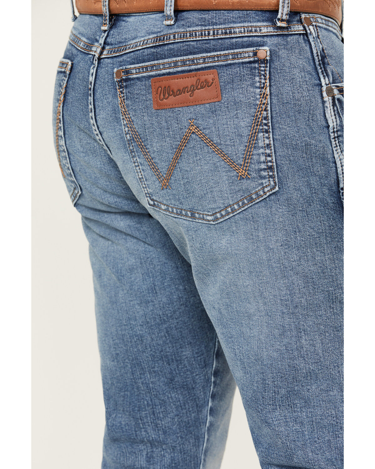 Product Name:  Wrangler Retro Men's Beauford Light Wash Slim Bootcut Stretch Denim Jeans