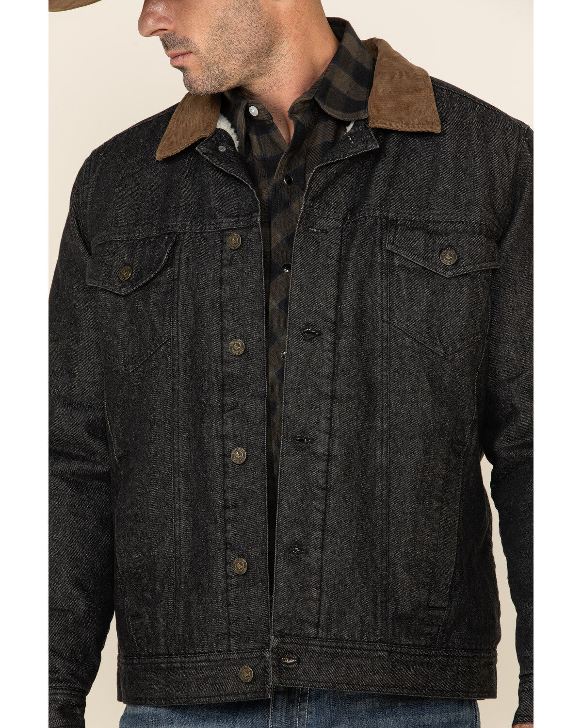 Image #3 - Cody James Men's Grand Teton 2.0 Western Dark Denim Jacket, , hi-res