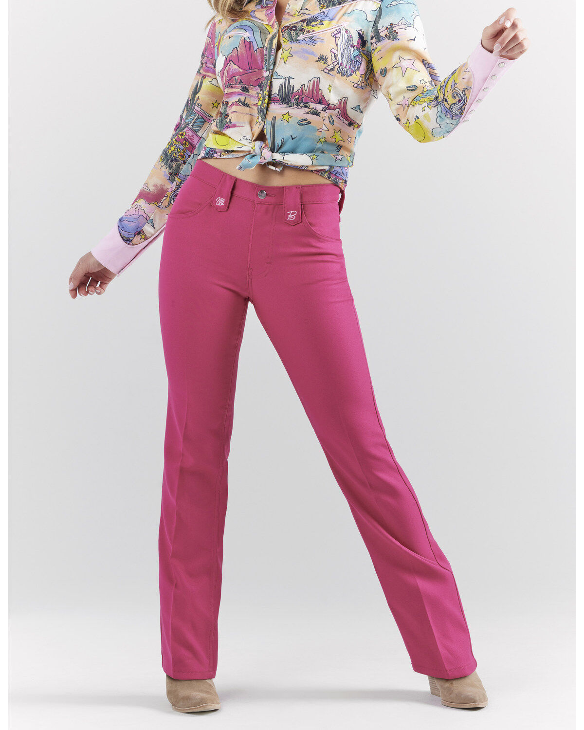 Image #3 - Wrangler® X Barbie™ Women's High Rise Wrancher Jeans, , hi-res
