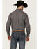 Image #4 - Rough Stock by Panhandle Men's Geo Print Long Sleeve Button-Down Stretch Western Shirt, Brown, hi-res