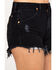 Image #5 - Wrangler Modern Women's Black Heritage Frayed Hem Shorts, Black, hi-res