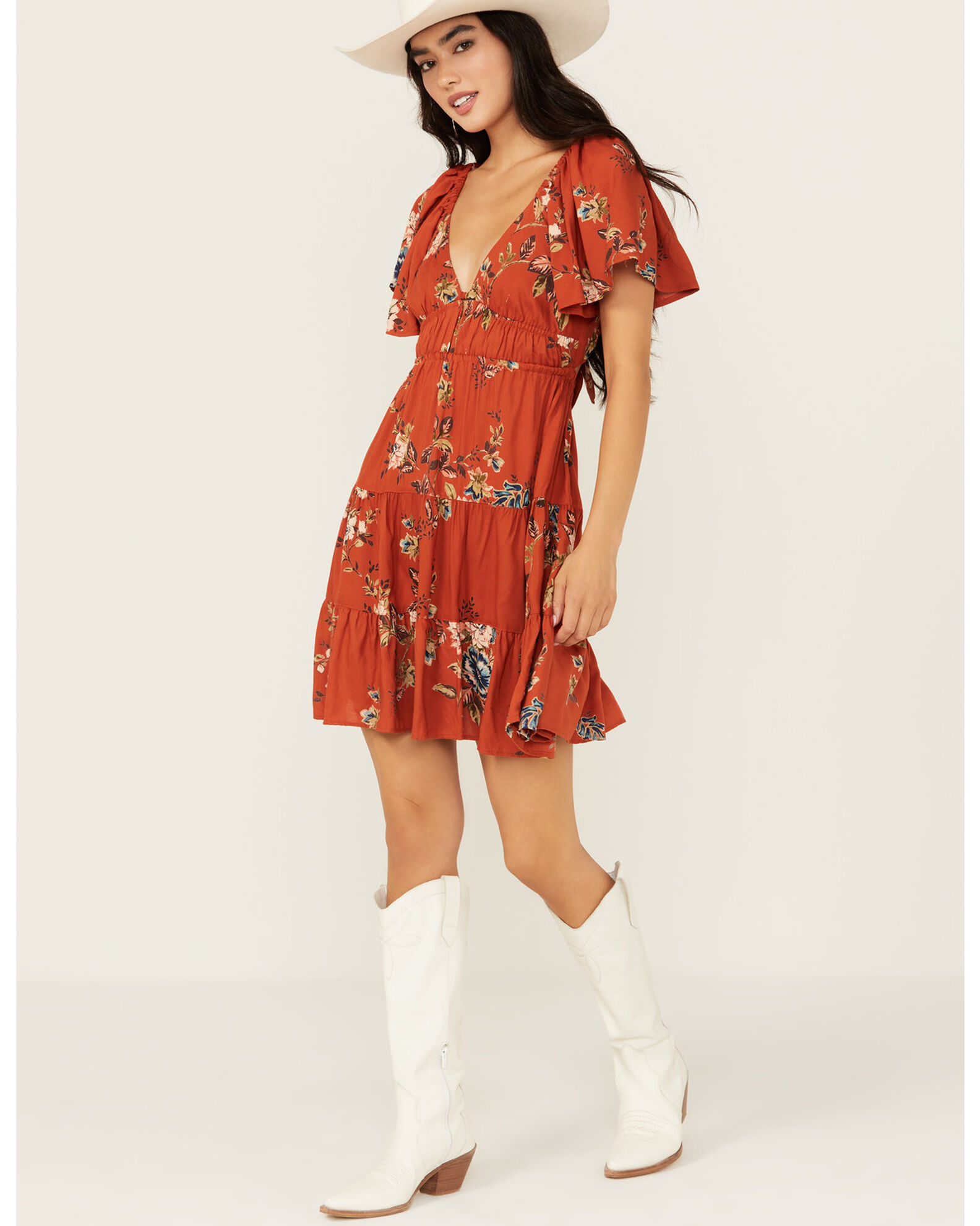 Angie Women's Floral Print Dress