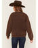 Image #4 - Shyanne Women's Embroidered Horses Crew Neck Sweatshirt, Cognac, hi-res