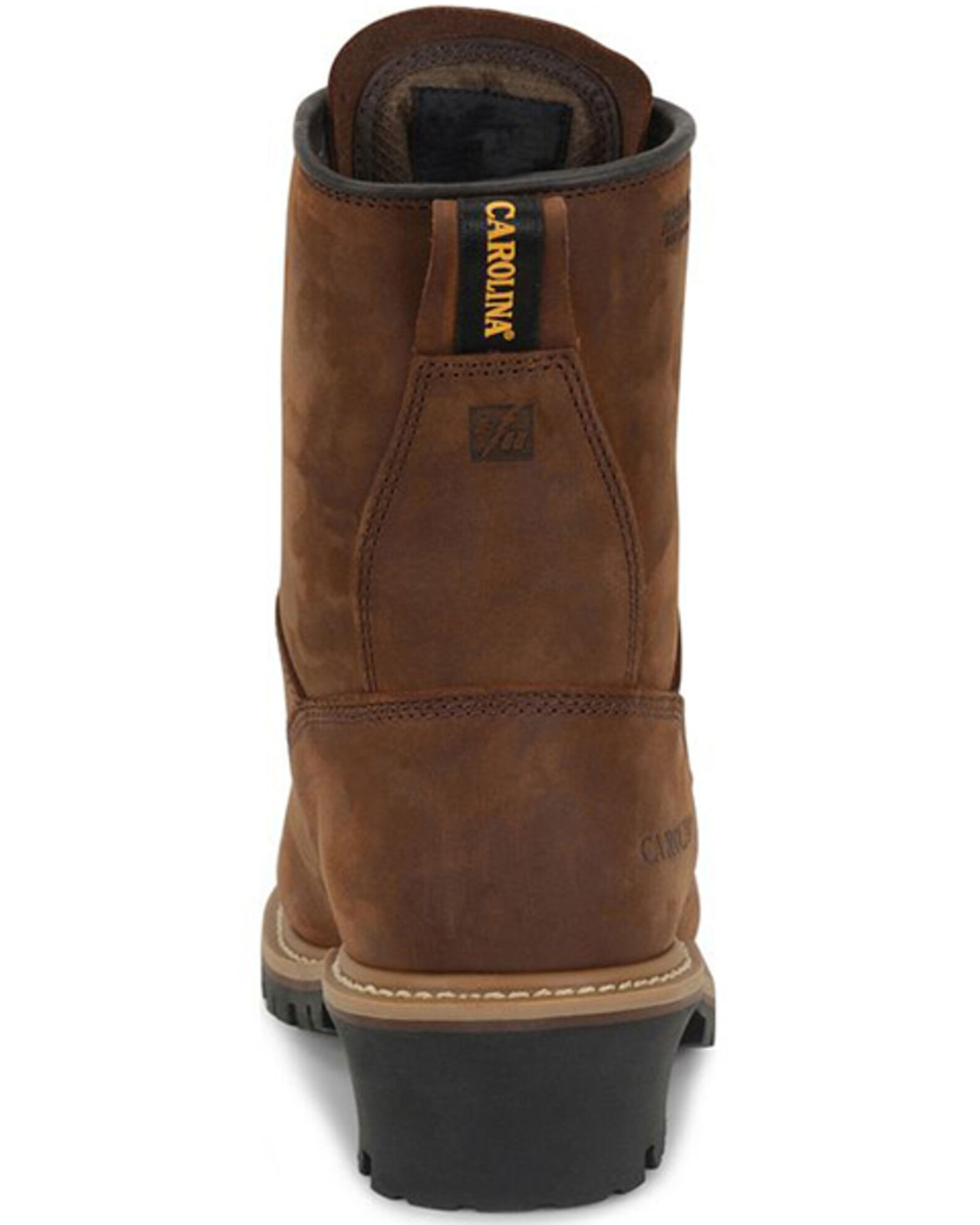 Image #5 - Carolina Men's Waterproof Insulated Logger Boots - Round Toe, Brown, hi-res