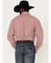 George Strait by Wrangler Men's Long Sleeve Button Down Western Shirt, Red, hi-res