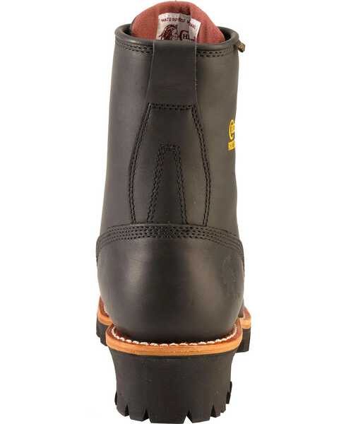 Image #7 - Chippewa Women's Oiled Waterproof & Insulated Logger Boots - Steel Toe, Black, hi-res