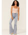 Rock & Roll Denim Women's Bargain Bell Bottom Jeans, Blue, hi-res