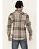 Image #4 - Brothers and Sons Men's Marrow Plaid Print Long Sleeve Button-Down Western Shirt, Light Grey, hi-res