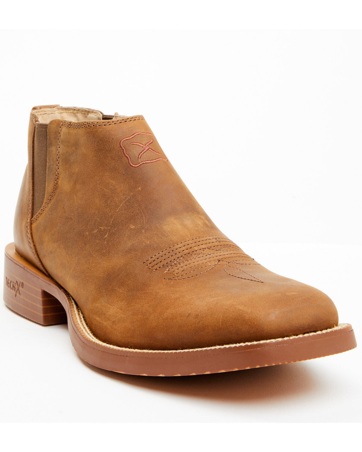 Twisted X Men's 4" Tech X&trade; Chelsea Boots - Broad Square Toe, Rust Copper, hi-res