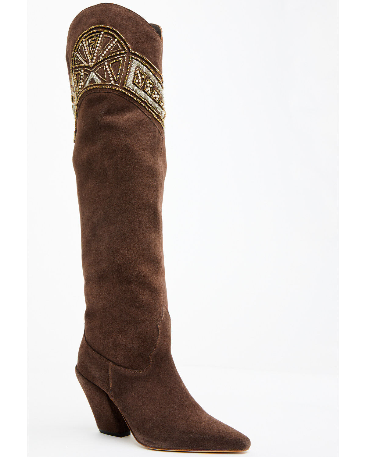 Image #1 - Wonderwest Women's Giselle Tall Western Boots - Snip Toe, Taupe, hi-res