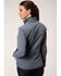 Image #2 - Roper Women's Blue Heathered Softshell Jacket, Blue, hi-res
