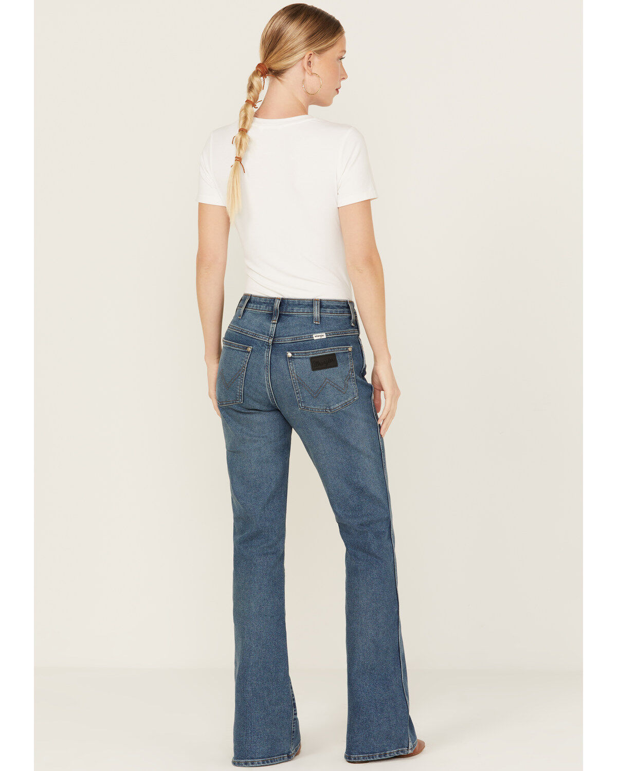 Image #3 - Wrangler Women's Westward Dark Wash High Rise Stretch Bootcut Jeans, Dark Wash, hi-res