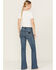 Image #3 - Wrangler Women's Westward Dark Wash High Rise Stretch Bootcut Jeans, Dark Wash, hi-res