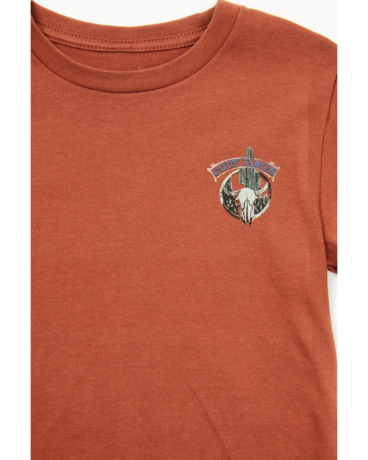 Image #2 - Cody James Toddler Boys' Steer Head Short Sleeve Graphic T-Shirt, Rust Copper, hi-res